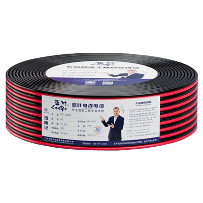 两芯灯头线RVB红黑线2*1.0平方