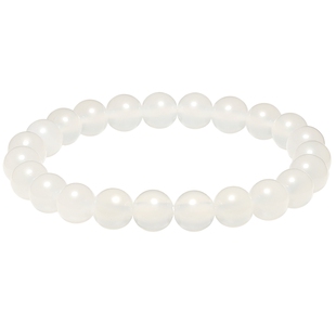 潮宏基白水晶手链能量手串玛瑙葡萄石芙蓉石串珠女礼物DIY搭配Z