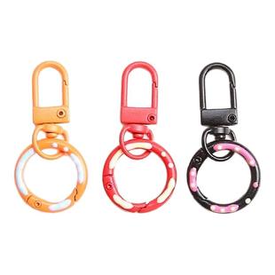 彩色钥匙扣挂件可爱卡通公仔包包挂饰情侣钥匙链圈环扣圈环扣圈