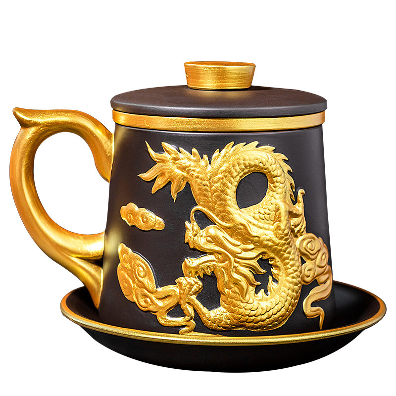 茗客十二生肖紫砂办公杯