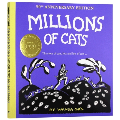 婉达盖格 100万只猫 英文原版绘本 Millions of Cats 英文版儿童英语启蒙读物 亲子共读睡前故事图画书 进口原版书籍