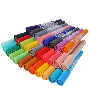 油性彩色大双头 12色记号笔批发 大头笔 彩色记号笔 广告笔马克笔