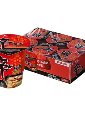 农心辛拉面牛肉味汤底65g*6杯