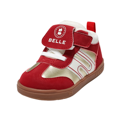 百丽男女童加绒保暖学步鞋