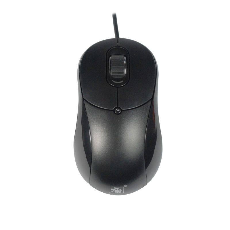 力胜OP-308C有线鼠标 办公鼠标家用美工CAD制图USB/PS2圆口台式机