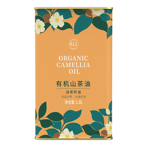 贵太太有机山茶油1.8L纯正野山茶油压榨茶花油茶树食用茶籽油送礼