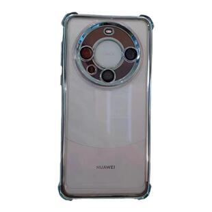 四角气囊适用华为mate80pro手机壳自带镜头膜mate70pro+新款透明电镀硅胶高级感mate60男女款简约防摔保护套