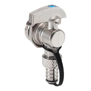 地暖分水器放水阀1寸黄铜大流量暖气片排水阀开关家用地热排气阀