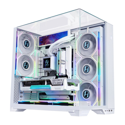 硬件茶谈5080白色游戏电脑主机