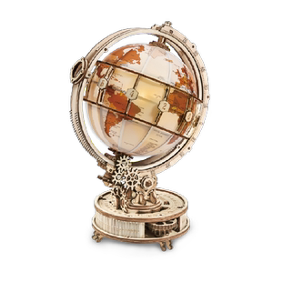 若客地球仪小夜灯手工diy拼装模型拼图积木玩具摆件新年生日礼物