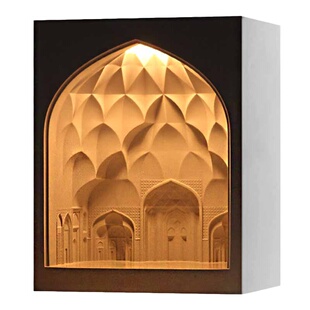 泥想国原创经典建筑聚礼门水泥台灯卧室床头氛围夜灯新婚订婚礼物