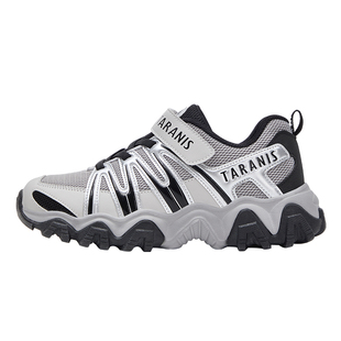 泰兰尼斯儿童户外露营鞋中大童防滑抓地登山鞋男童时尚老爹鞋