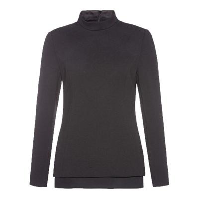 轻奢女士时尚休闲立领T恤修身