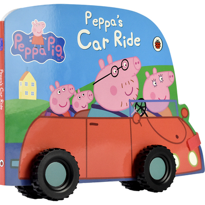 Peppa Pig - Peppa's Car Ride 小猪佩奇一家开车兜风 儿童故事绘本 纸板玩具书 英语启蒙 亲子读物 2-4岁 英文原版进口图书