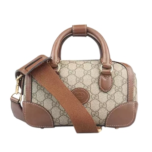 中古85新GUCCI NTERLOCKING G GG SUPREME小号斜挎二手奢侈品包包