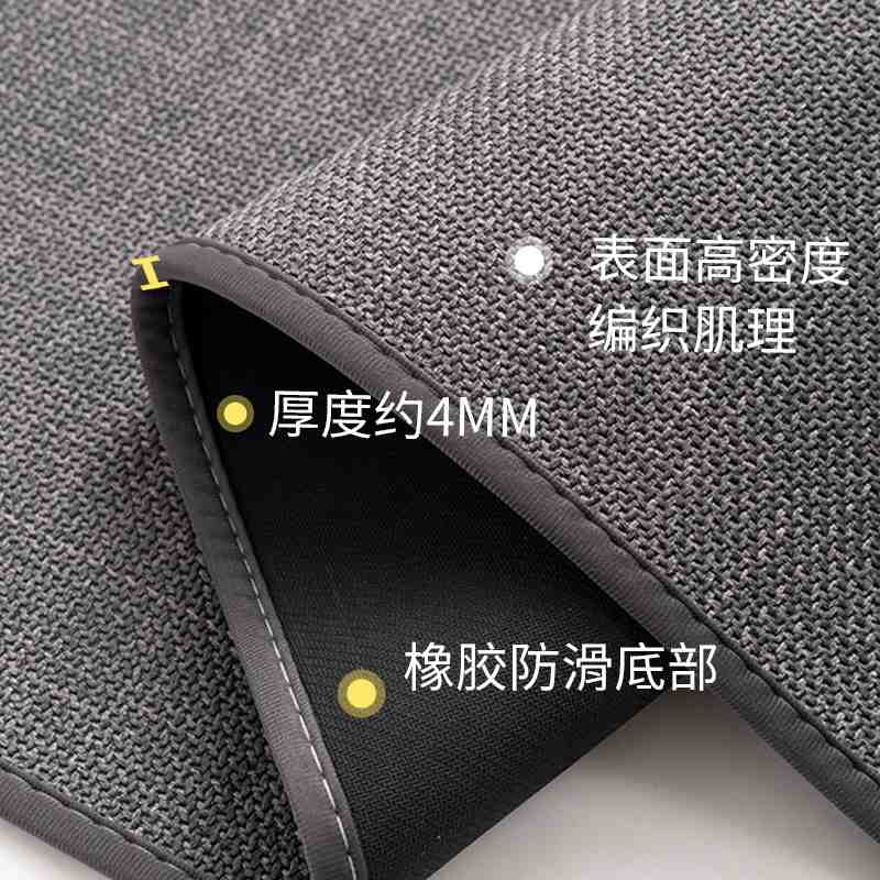 编织纹厨房专用地垫防滑地毯脚垫进门加厚耐脏免洗可擦吸水门口