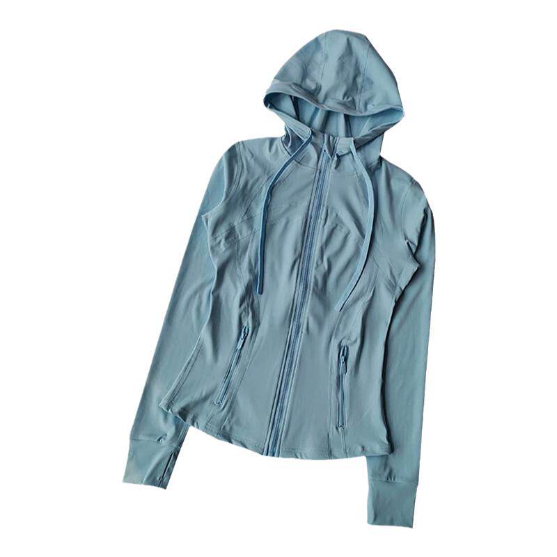 瑜伽服防晒健身连帽夹克外套