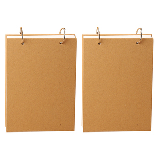 A5活页笔记本空白日记本幼儿园绘画A4画画本白纸本记录小记事本子可拆卸游戏马克笔本手账计划本笔记本环扣式