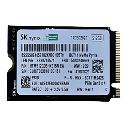 海力士BC711 512G NVME M.2高速台式机笔记本电脑固态硬盘2242SSD