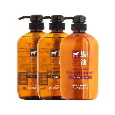 熊野油脂600ml*3瓶正品洗发水