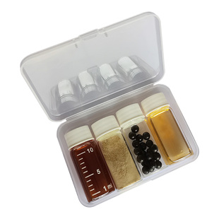 玻璃空瓶刻度密封液体粉末冲剂分装药盒儿童药瓶食品级收纳盒医用