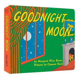 晚安月亮 英文原版 Goodnight Moon纸板书送音频 搭爸爸为我摘月亮 晚安大猩猩 小猪佩奇睡前故事 弘书阁英语文库十大启蒙绘本之一