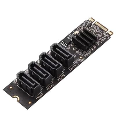 M.2nvme转4口SATA3.0扩展卡