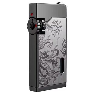 JOBON中邦充气防风双火打火机可视气仓双电镀龙复古砂轮个性礼品