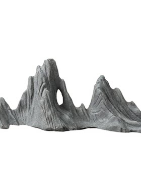 【爆款推荐】青砂石山峰摆件鱼缸造景茶宠博古架创意装饰品