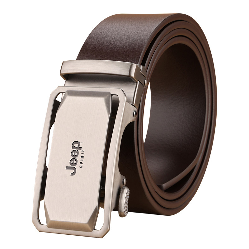JEEPSPIRIT自动扣真皮腰带
