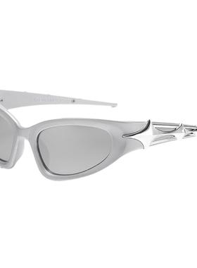 防晒猫眼个性星星镜腿装饰太阳镜