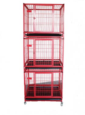 双层泰迪柯基兔猫小型犬方管狗笼