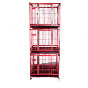 二层三层宠物繁殖笼 兔笼猫笼 泰迪柯基小型犬上下双层寄养狗笼子