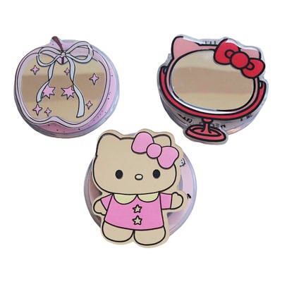 凯蒂猫镜面手机支架磁吸式
