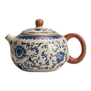 JOJO'S L. PD.紫泉涧.青花黄汝窑茶具套装家用轻奢高档陶瓷| 文秀