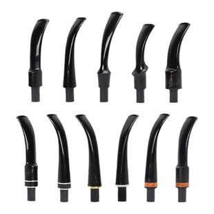 烟斗烟嘴头9mm烟道亚克力男士老式烟嘴配件烟斗嘴斗柄咬嘴斗嘴