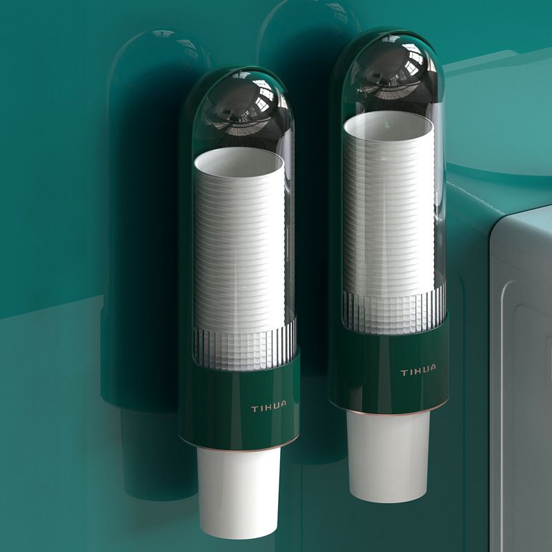 纸杯架取杯架放置物架落杯子神器水杯杯自动饮水机收纳盒器一次性