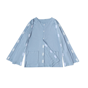 病号服易穿脱picc置管衣服透析骨折病人偏瘫痪老人春秋纯棉护理服