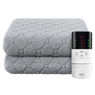 彩虹电热毯双人双控家用法兰绒智能单人电褥子彩虹官方旗舰店正品