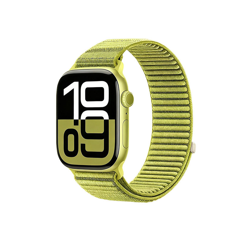 适用applewatch11苹果手表新款iwatchs10原地野山纹尼龙回环 S7/8/9 41MM男女时尚尼龙回环表带