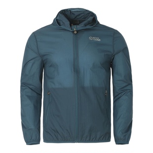 岩云春夏户外运动男款薄款连帽皮肤衣轻薄透气防风轻量皮肤衣外套