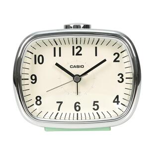 CASIO卡西欧日式卧室闹表贪睡夜灯低音走时时尚台式学生床头闹钟