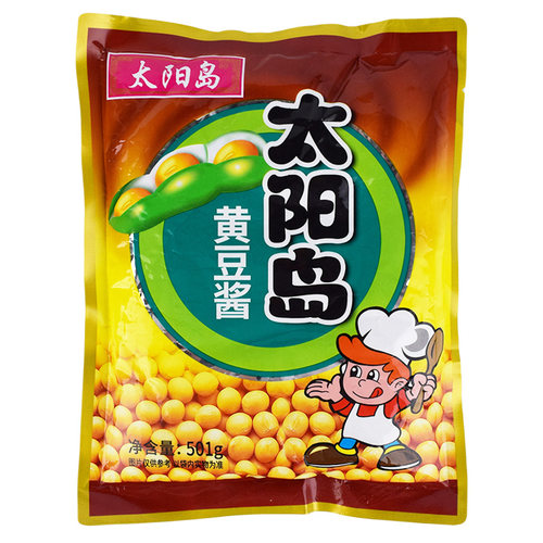 太阳岛黄豆酱501g×5袋 东北大酱特产葱蘸酱菜大豆酱