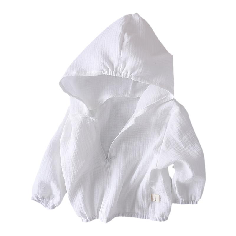 男童夏季防晒外套薄款透气长袖上衣女宝宝洋气皮肤衣纯棉透气纱布