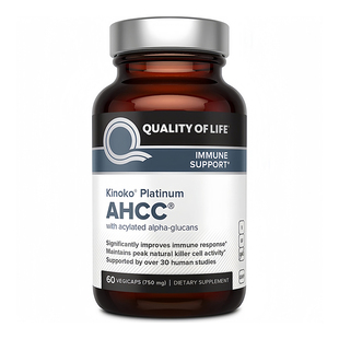 美国Quality of Life日本专利AHCC白金版Kinoko Platinum免疫胶囊