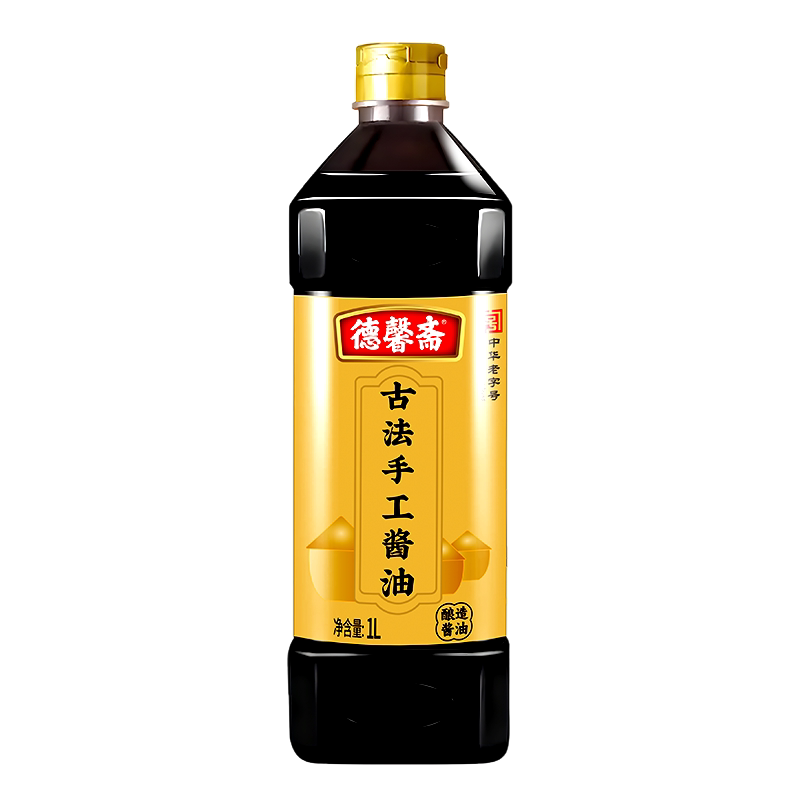 德馨斋古法手工酱油1L黄豆酿造卤炖烹老酱油调味品鲁菜鲁味老字号