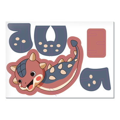 嘟乐仔3D立体拼图拼插昆虫恐龙