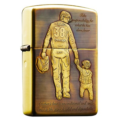 zippo正品打火机父爱如山