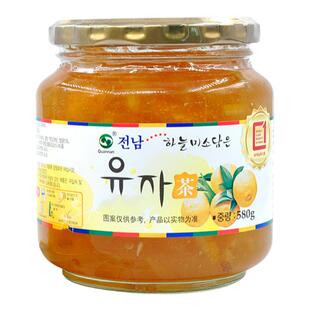 全南蜂蜜柚子茶580g蜂蜜柠檬韩国进口水果茶柚子果酱饮品白领饮品