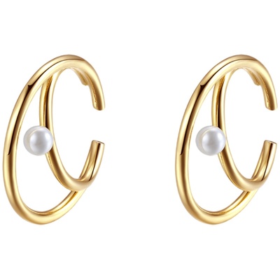 pn珍珠耳夹式耳钉痛无耳洞款女